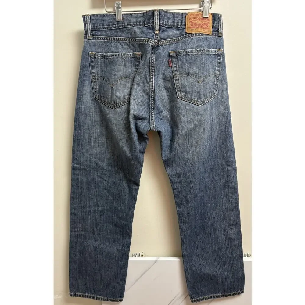 Levi’s‎ 505 Men’s Jeans Blue Denim Straight Leg Size 34x29 Classic Regular Fit